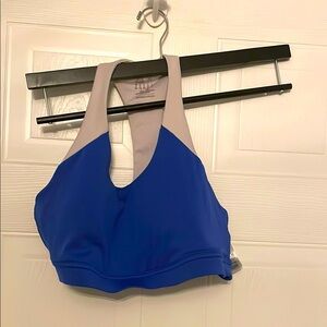 Women's Blue and Tan Swim Top